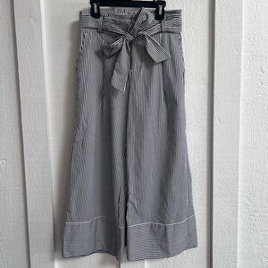 Banana Republic Navy and White stripe Blake pants - 2 short